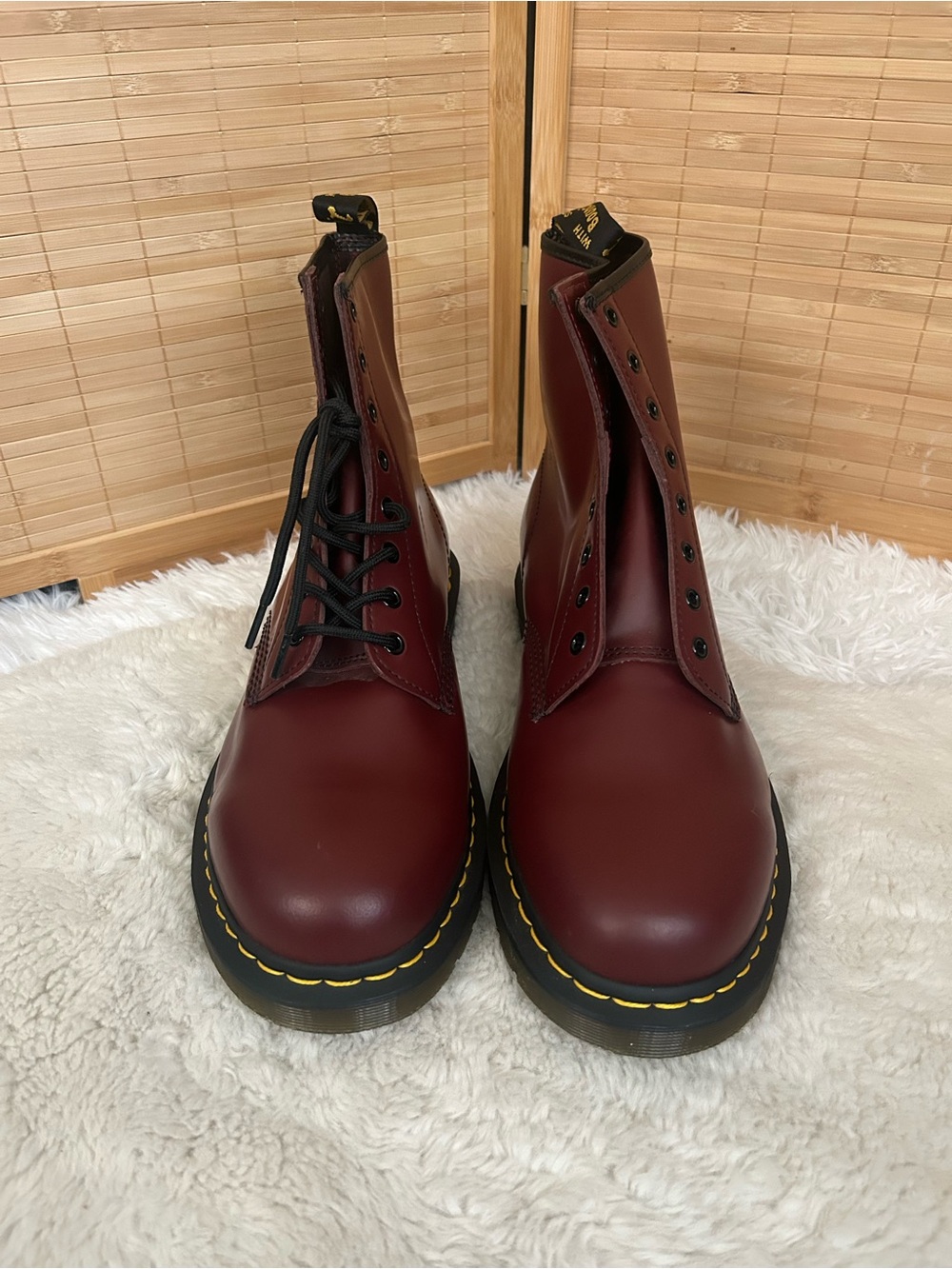Classic Dr. Martens Doc Marten 1460 combat Boots men’s 14 cherry red smooth
